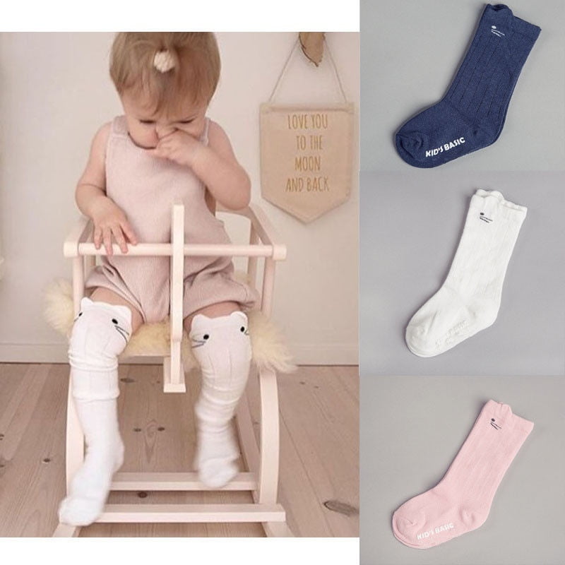 knee length socks for baby girl