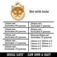 thumbnail image 2 of Husky Dog Face Mad Wood Mini Charms Shapes DIY Craft Jewelry - With Hole - 20mm (15pcs), 2 of 7