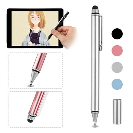 Stylus Pen for Touch Screen, EEEKit Fine Point Precision Disc Stylus with Cap for iPad/iPhone 8/Plus/X/XS/MAX/XR, Galaxy S8/9/10/Note/Edge Android, Windows and Tablets, Touchscreen (Best Precision Stylus For Android)