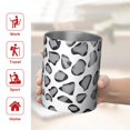 thumbnail image 5 of 12oz Coffee Tumblers White and Gray Of Leopard Print Stainless Steel Vacuum Insulated Travel Tumbler Coffee Cups Mug with Lid and Straw with Cleaning Brush for Cold & Hot Drinks, 5 of 5