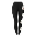 thumbnail image 3 of DDAPJ pyju Womens Halloween Printed Leggings Novelty Holiday Party Tights High Waisted Stretch Yoga Workout Pants Black#13 M, 3 of 4