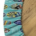 thumbnail image 5 of Ambesonne Surfboard Fitted Round Tablecloth, Aloha Hawaii Ocean, 40"- 44" Diameter, Multicolor, 5 of 5