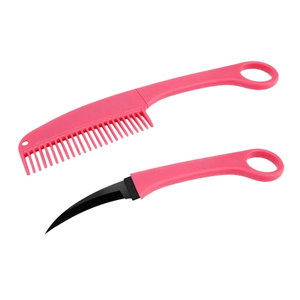 Cuchillo de peine portátil de acero inoxidable | Peine y cuchillo multifuncionales | Accesorio de viaje duradero | Fácil mantenimiento | Diseño ligero | Acero inoxidable | Perfecto para actividades