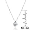 thumbnail image 5 of ELYA Women's Cubic Zirconia Open Diamond-Shaped Steel Necklace - 18", 5 of 5