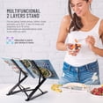 thumbnail image 2 of HOMELUX THEORY Support Portable pour Ordinateur Portable, Support Réglable pour Ordinateur Portable, Rehausseur en Aluminium pour Bureau, Support Pliable pour Ordinateur Portable de Voyage, Support pour MacBook Pro Air Ou Tout Appareil de 15,6 Pouces (Noir), 2 of 8