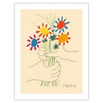 The Bouquet of Flowers (Le Bouquet De Fleurs) - From an Original Color Lithograph by Pablo Picasso c.1958 - Bamboo Fine Art 290gsm Paper (Unframed) 17x22in