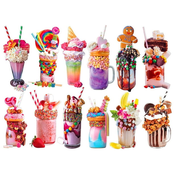 Cra-Z-Art 12 Mini Shaped Freak Shakes Puzzles 500pcs total