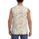 thumbnail image 4 of Balery Floral1 Camisetas sin mangas para hombre, absorbe la humedad y protege contra el mal olor.-XX-Large, 4 of 7