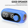 Fufafayo Clearance Dropproof Wireless Bluetooth Speaker Alarm Clock
