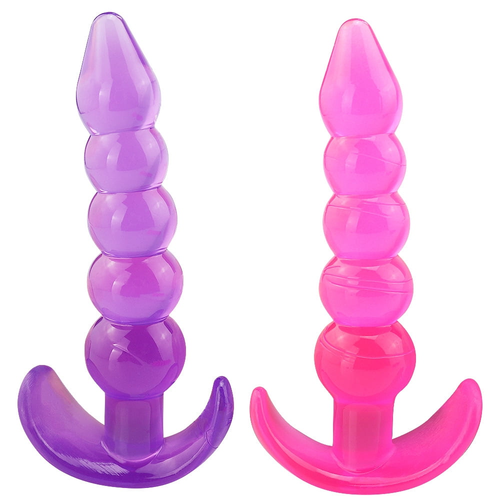 FashionMio 1pc anal beads jelly anal plug butt plug g-spot prostate massager silicone adult sex toys for woman pic photo