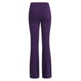 thumbnail image 3 of Frontwalk Womens Casual Work Dress Pant Bootcut Flare Bell Bottoms Elastic Waist Lounge Leggings Pocket, 3 of 3