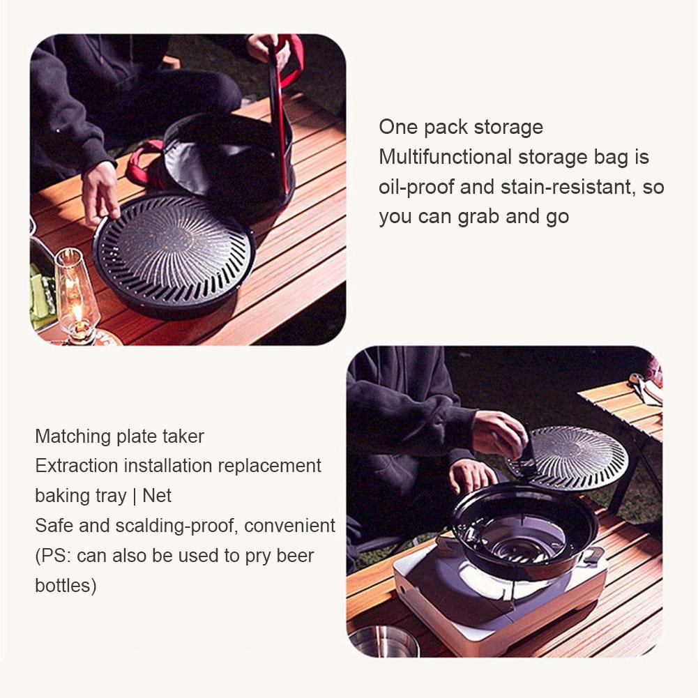 BBQ Grill Pan Non Stick Aluminum BBQ for Outdoor Cooking,Stove top Grill campin Grills and Trays,Barbecue for Outdoor