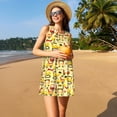 thumbnail image 3 of Lsque Funny Construction Vehicles Pattern Summer Dresses for Women – Sleeveless T-Shirt Swing Sundress, Perfect for the Beach and Casual Days, 3 of 7