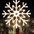 thumbnail image 4 of Christmas Decoration Ornaments Christmas Tree Window Decor Hanging Light Star Snowflake Fairy Light LED BLUE, 4 of 8