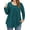 Lake Blue, variant on Fantaslook Plus Size Womens Tunic Tops Eyelet Dressy Long Sleeve Shirt Pleated Crew Neck Blouses Curved Hem Fall Outfits