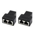 thumbnail image 1 of Adaptador divisor Ethernet RJ45 1 a 2 para dos PC, 1 of 2