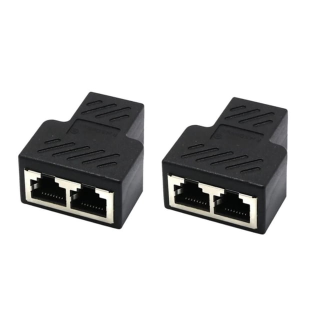 Adaptador divisor Ethernet RJ45 1 a 2 para dos PC