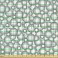 thumbnail image 2 of Ambesonne Retro Fabric by the Yard Upholstery, Grey White Balls Rounds, 1 Yard, Grey White, 2 of 5