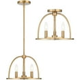 thumbnail image 5 of ABB-3003-VG Crystorama Lighting Abbott - 3 Light Chandelier-Vibrant Gold Finish, 5 of 14
