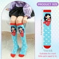 thumbnail image 3 of 6 Pairs Girls Knee High Socks, Kids Crazy Fun Gift Cute Unicorn Patterns Cotton Mid-Calf Boot Socks Warm Long Socks for Age 3-12 Years Girls, 3 of 7