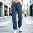 thumbnail image 7 of Lopecy-Sta Pants for Women Jogger Cargo Pants Elastic Drawstring Waist Multi Pockets Relaxed Fit Daily Wear Workout Trousers for All Seasons, 7 of 7