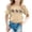 Z02-Khaki, variant on LRen Girls Easter Shirts Size 7/8 Cartoon Rabbit Short Sleeve T-Shirt Cute Happy Easter Vacation Tops Children's Shirts