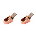 thumbnail image 4 of Destyer Luthiers Tool For Easy And Precise Plane DIY Essential Copper DIY Violin Viola Tool Finger Planer Rosegold 2 2Set, 4 of 6