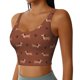 thumbnail image 2 of Balery Dachshund Dog Puppy Sujetadores deportivos con espalda cruzada para mujer, acolchados, sin costuras, de alto impacto, ideales para yoga, gimnasio, entrenamiento y fitness.-X-Large, 2 of 8