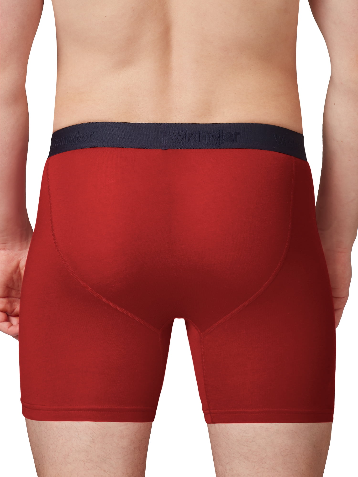 Wrangler Men's Cotton Stretch Boxer Brief Set, Boxer Briefs Underwear for Men, XL, 6 Pack