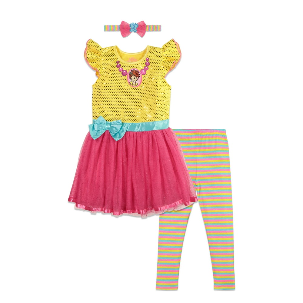 Disney Disney Fancy Nancy Toddler Girls Costume Tutu Ballet Dress Leggings & Headband 5T