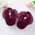 thumbnail image 6 of RMGVDSD Baby Shoes Baby Girls Flats With Bowknot Floral Princess Wedding Dress Shoes Soft Sole Newborn Infant Crib First Walkers Shoes 0-3 Months, 6 of 7
