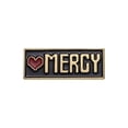 thumbnail image 1 of Broche de aleación esmaltada negra con forma de corazón Mercy con forma de corazón y oro, 3 x 1,2 cm, 1 of 2