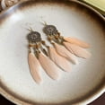 thumbnail image 4 of Bohemian Droplet Feather Tassel Earrings: Dance to the Rhythm of Freedom, 4 of 10