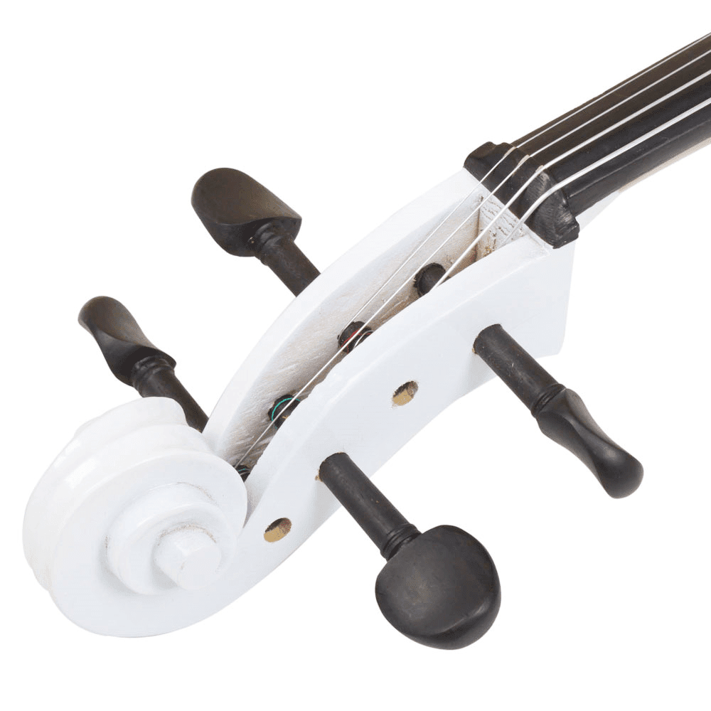 Tcbosik Full-Size Beginner Cello with Bag, 4/4, Acoustic Cello Kit with Bow, Rosin and Bridge, Adults String Musical Instruments, White