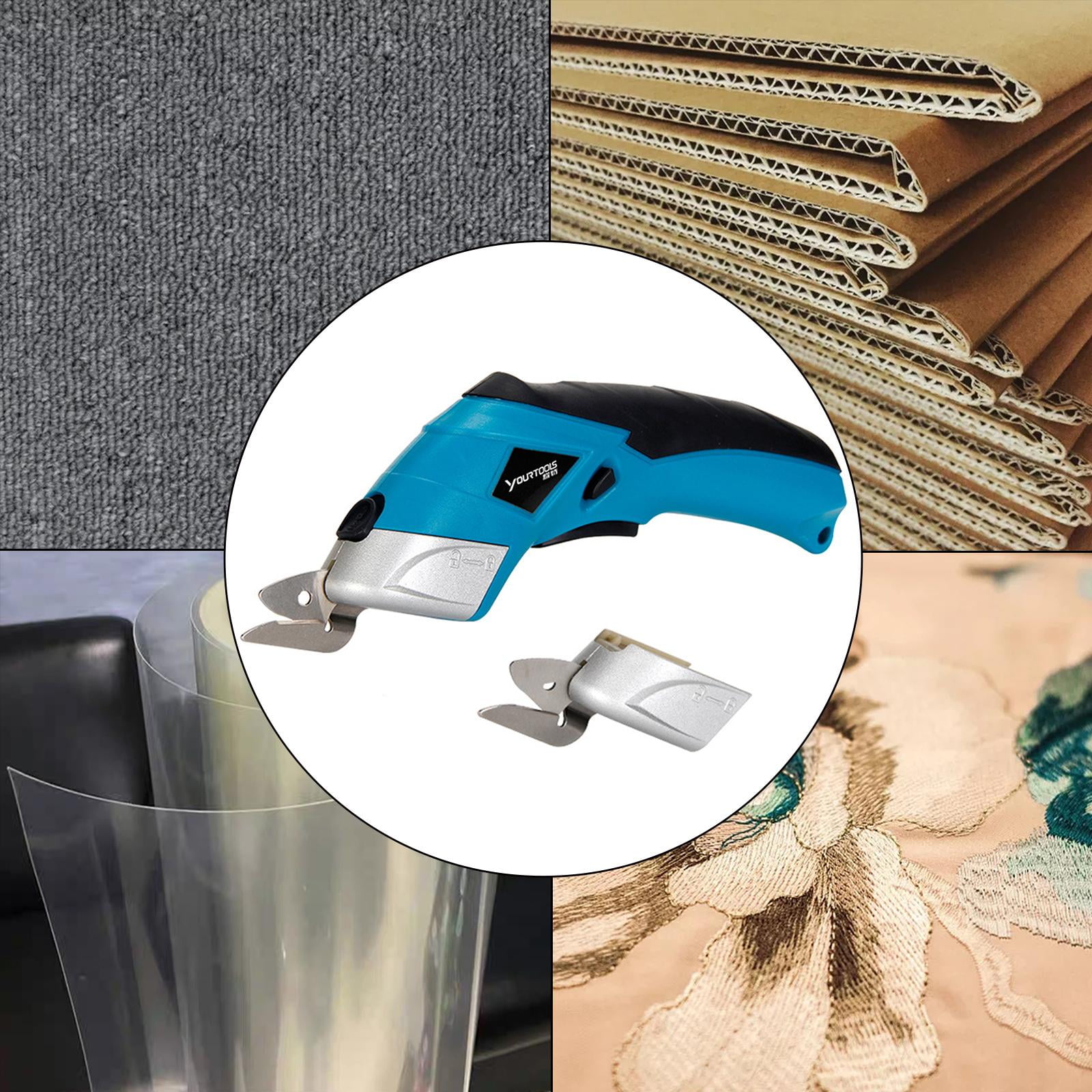 GUOOL Electric Scissors for Cutting Fabric, Power Scissors Cutting Tool for Cutting Fabric, Corrugated Cardboard, Carpet and Acrylic Film