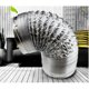 thumbnail image 2 of Manguera flexible de aluminio Manguera flexible Tubo de ventilación para secadora Tubo de ventilación Manguera de conducto de aluminio, 2 of 2