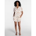 thumbnail image 2 of Halloween Women's Notched Top and Shorts Pajama Set from Way to Celebrate, 2-Piece, Sizes XS-3X, 2 of 5