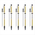 thumbnail image 1 of Kit de 5 Bolígrafos Delgados para Torneado de Madera, Bolígrafo Giratorio de 7 mm con Recarga, Ideal para Regalos de Bricolaje, Color Negro., 1 of 5