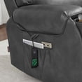 thumbnail image 3 of MCombo 27‘’ Extra Wide Oversized Power Recliner Chair for Big Tall Adults, Faux Leather, Dark Grey, 3 of 9