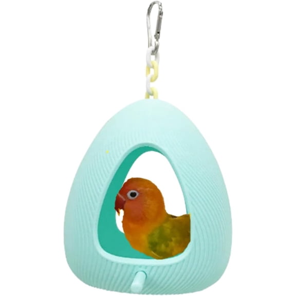 Bird Nest, Hanging Bird House with Cute Twisting Egg Design, Suitable for Lovebird Conure Cockatiel Budgie Quaker and Other Small and Medium-Sized Parrots