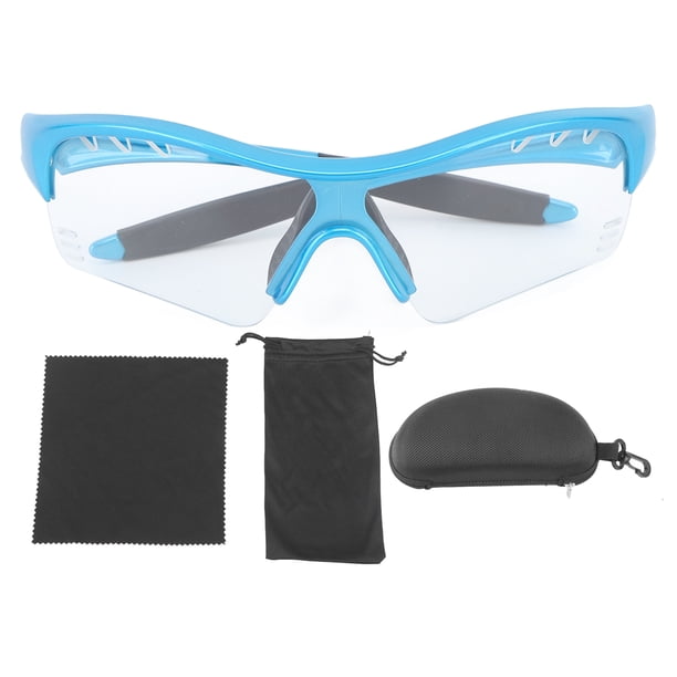 Gafas de sol al aire libre a prueba de viento protección UV TR ergonómicas gafas de sol para montar para senderismo niños marco azul lente transparente YUNYI BRAND Deportes