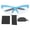 Blue Frame Transparent Lens, variant on Kids Outdoor Sports Sunglasses Windproof UV Protection Riding Eyewear Black Frame Clear Lens