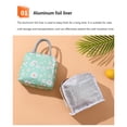 thumbnail image 2 of Soidarity Fiambrera portátil, bolsa de tela impermeable, enfriador térmico de alimentos, bolsa de almacenamiento de Picnic con aislamiento de flores, Kits de desorden para acampar Verde claro Soidarity OD027724-02, 2 of 6