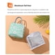 thumbnail image 4 of Naiovety Fiambrera portátil, bolsa de tela impermeable, enfriador térmico de alimentos, bolsa de almacenamiento de Picnic con aislamiento de flores, Kits de desorden para acampar Negro Naiovety OD027724-04, 4 of 6