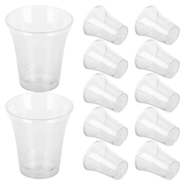 200pcs Clear Plastic Disposable Communion Cups Holy Sacrament Cups Drinking Cups Church Services Cups for Church Services Supplies