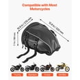 thumbnail image 3 of Bolsa trasera para moto VEVOR 10L, impermeable, tela Oxford negra, 3 of 9