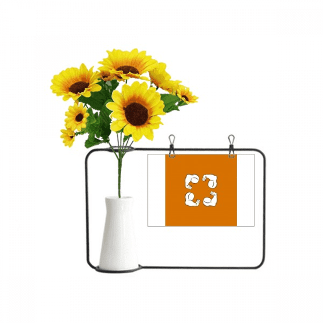 Arm Fist Power Cycle Art Deco Fashion Artificial Sunflower Vases Bottle Blessing Card