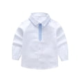thumbnail image 6 of Fozruso Boys Long Sleeve Dress Shirts Classic Collared Top School Uniform Shirts for Toddlers and Kids, 6 of 6