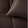 thumbnail image 5 of American Home Collection Comforter Set - Extra Soft Microfiber - 2 Piece Comforter and Pillow Sham Set - Twin/Twin XL, Brown, 5 of 8