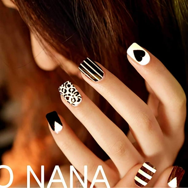 pic Medium Square White Acrylic Nails walmart